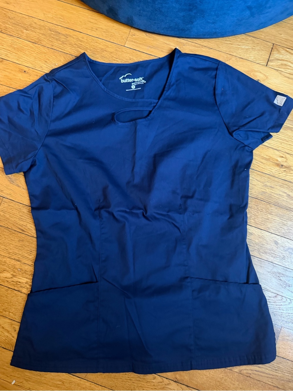 NEW Butter-Soft Navy Women's Scrub Top